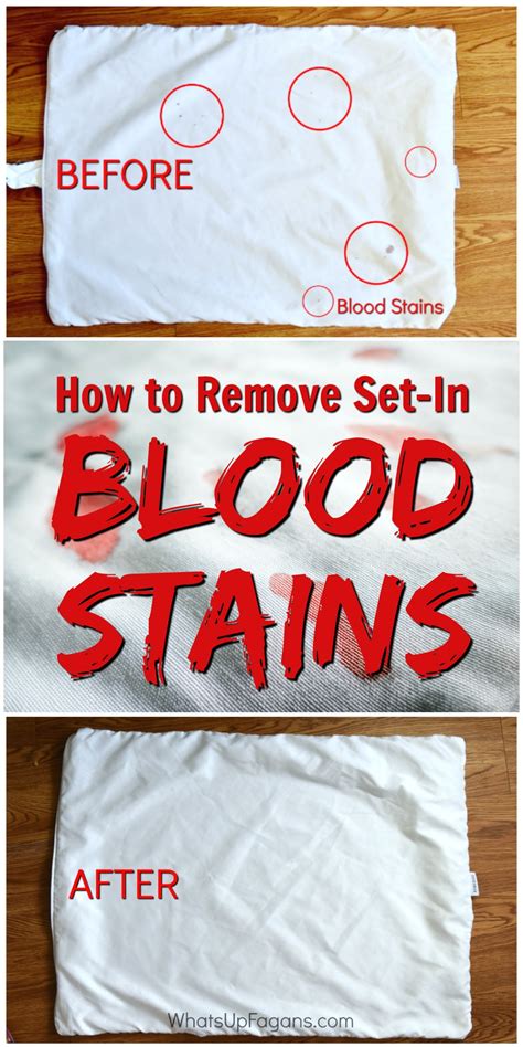 remove fake blood from clothing|how to remove dried blood from fabric.